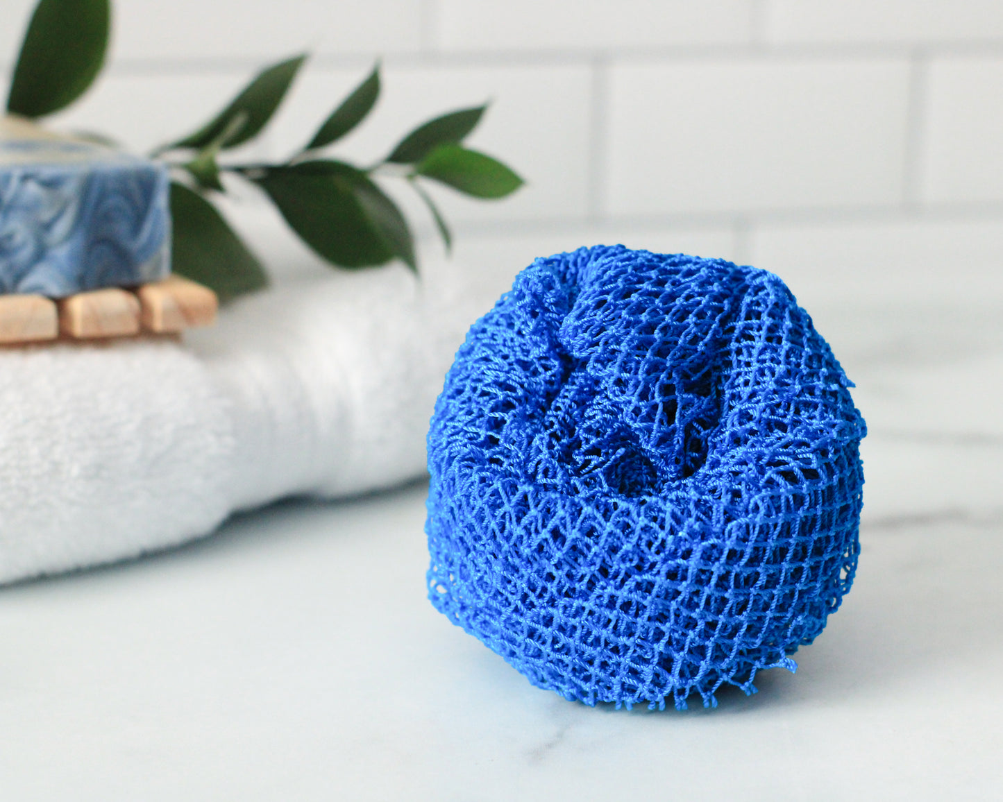 African Net Sponge: Lighting Blue