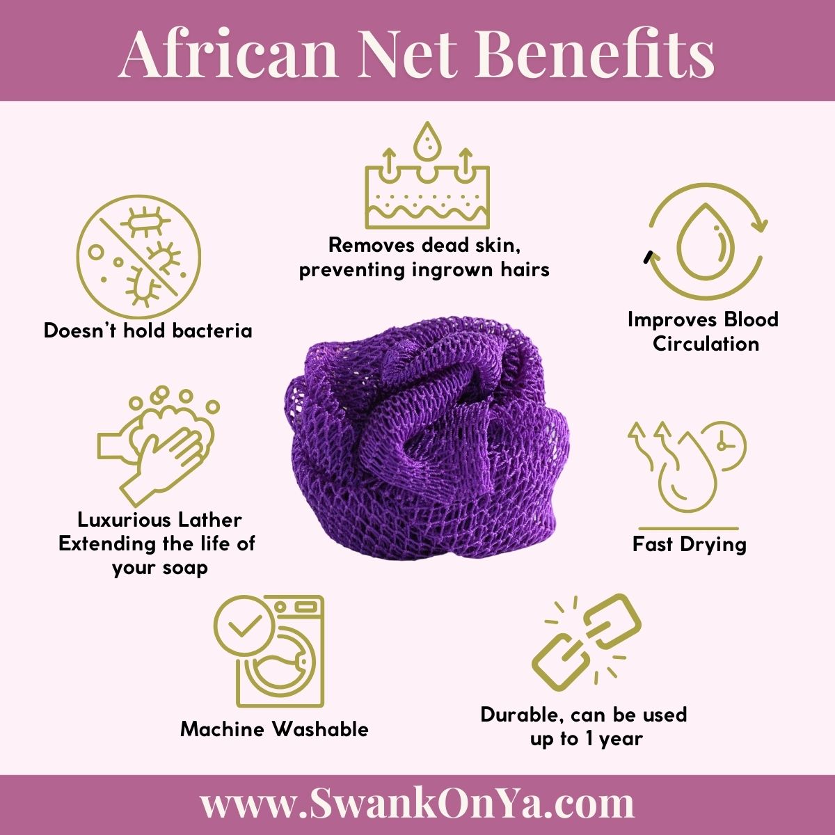 African Net Sponge: Purple