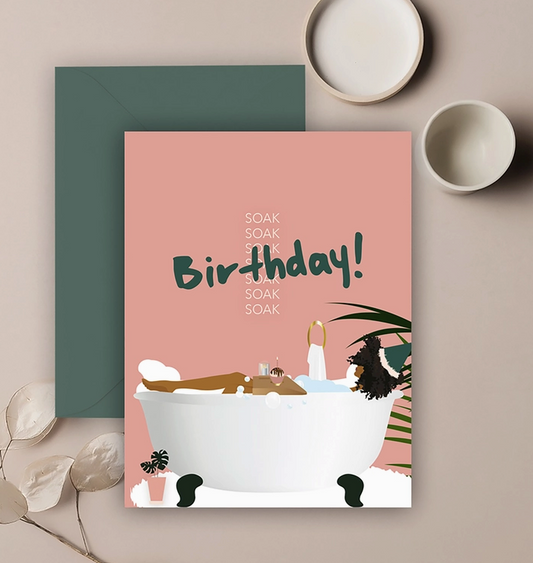 Birthday Greeting Cards- Birthday Soak