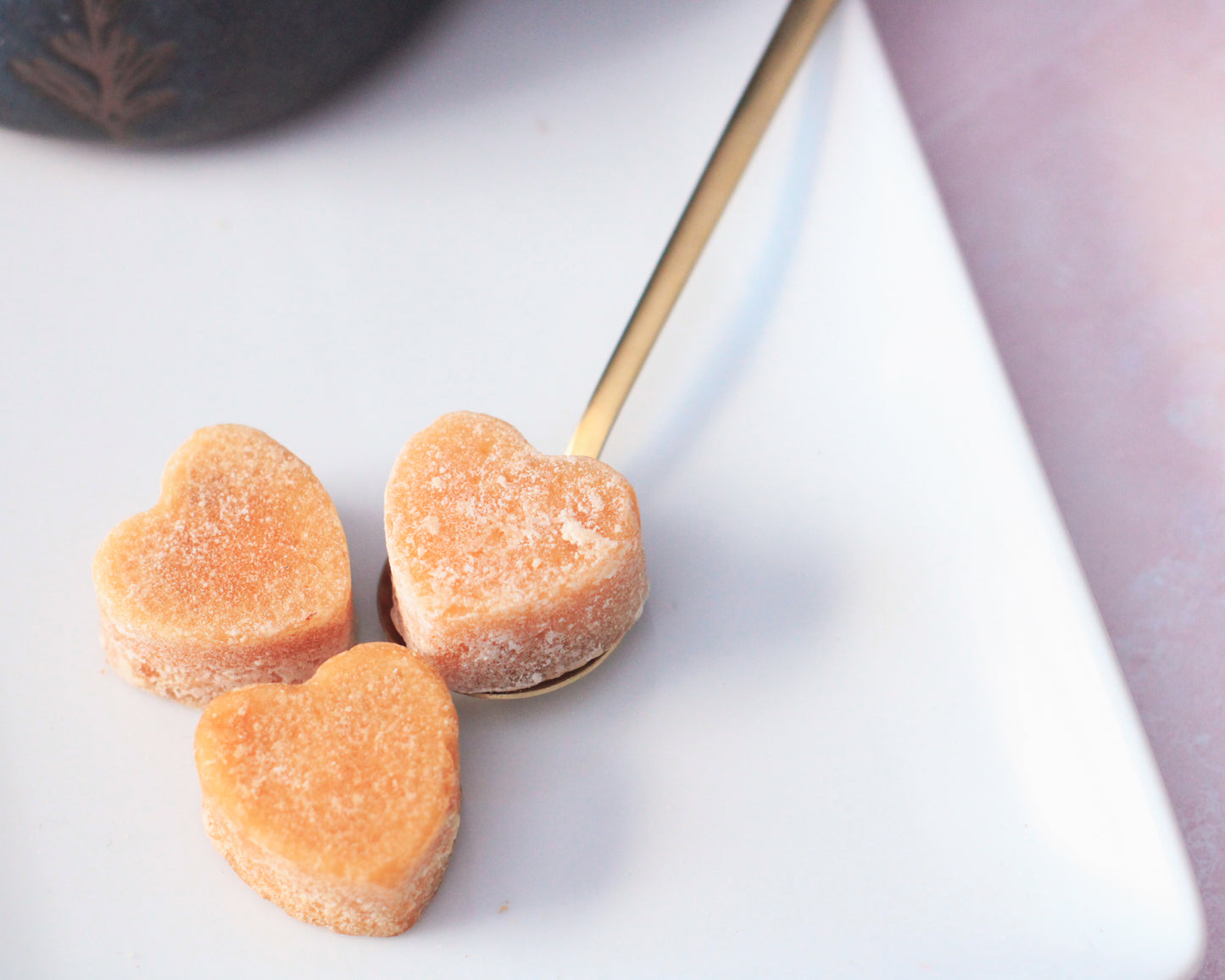 Honey Sugar Hearts for Herbal Tea