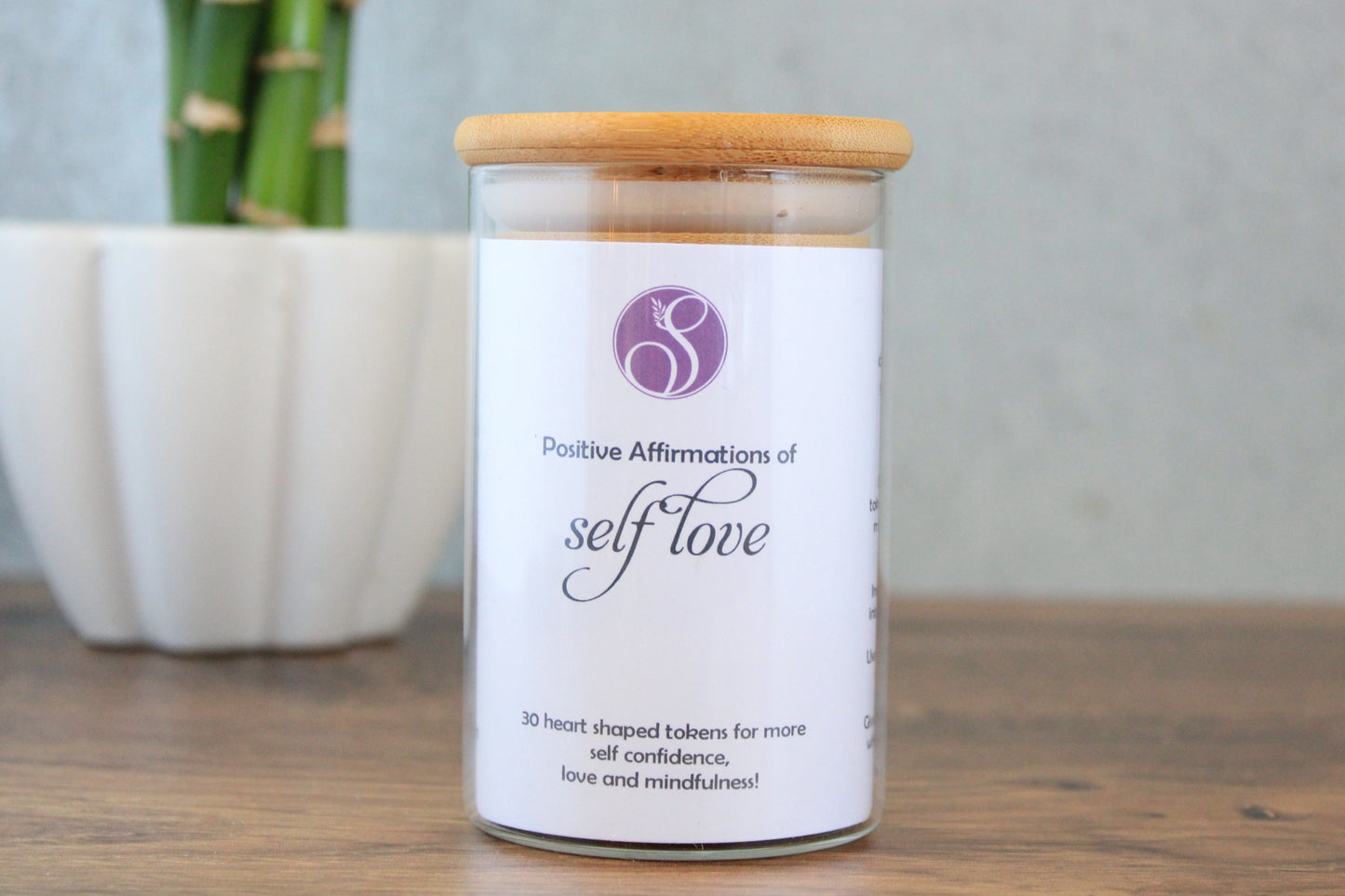 Affirmation Jar of Pocket Tokens for Self Love