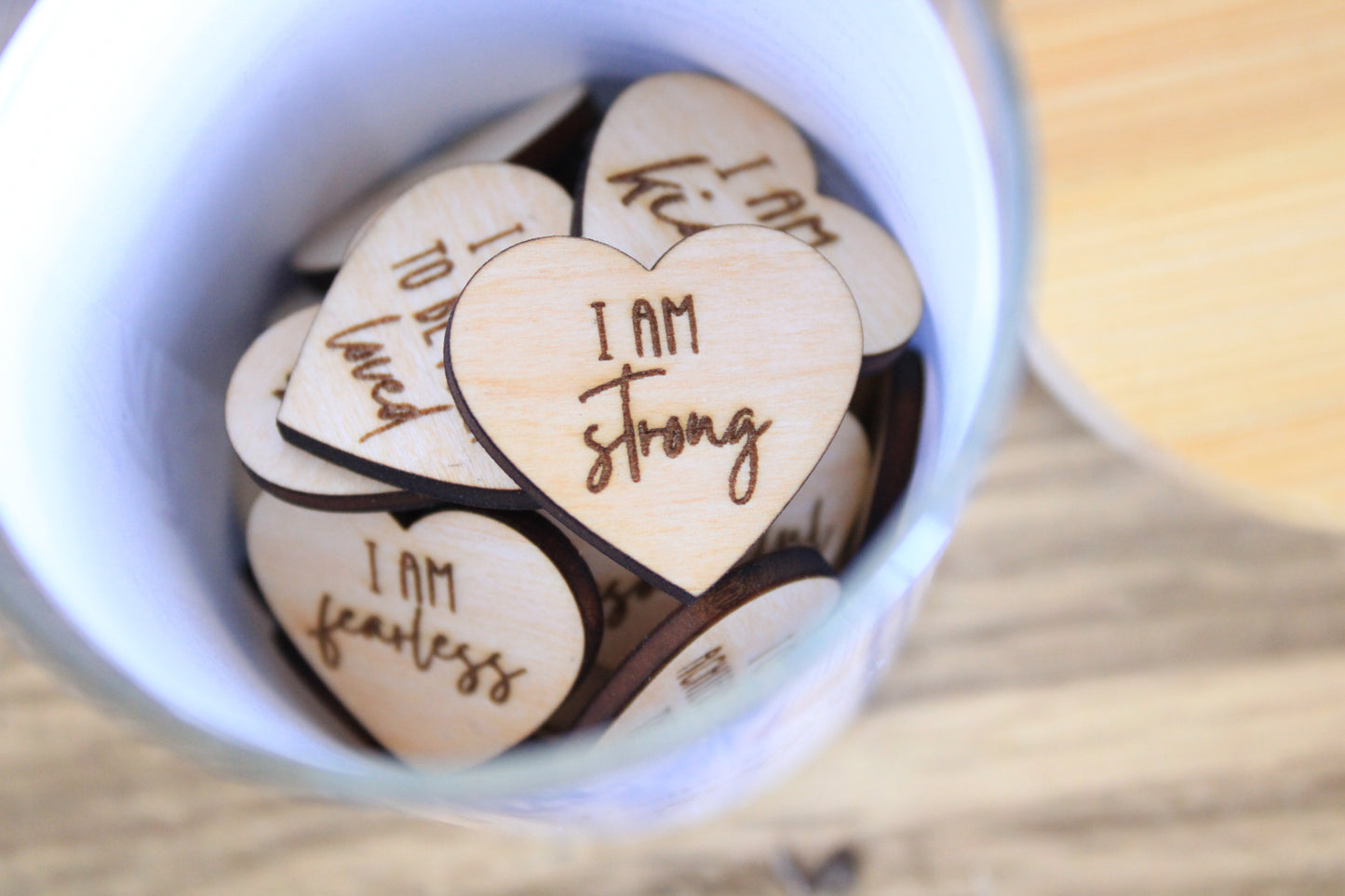 Affirmation Jar of Pocket Tokens for Self Love