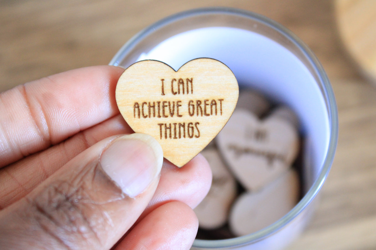 Affirmation Jar of Pocket Tokens for Self Love