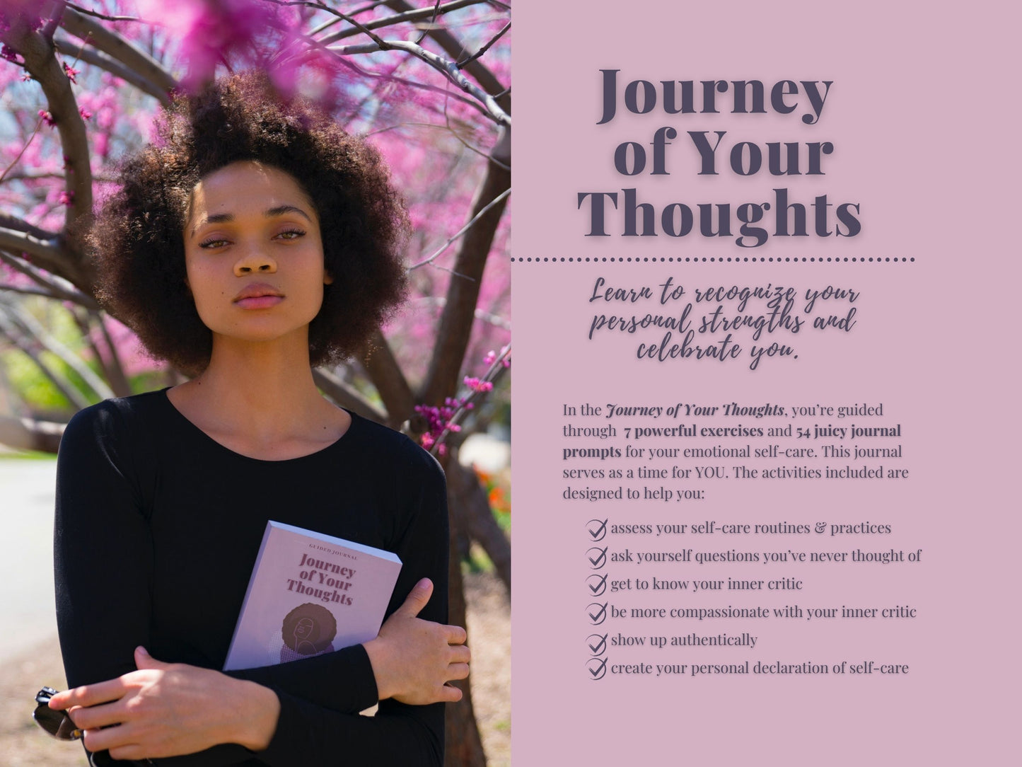 Journey Of Your Thoughts: A Journal & Workbook of Emotional Self Care for Black Women