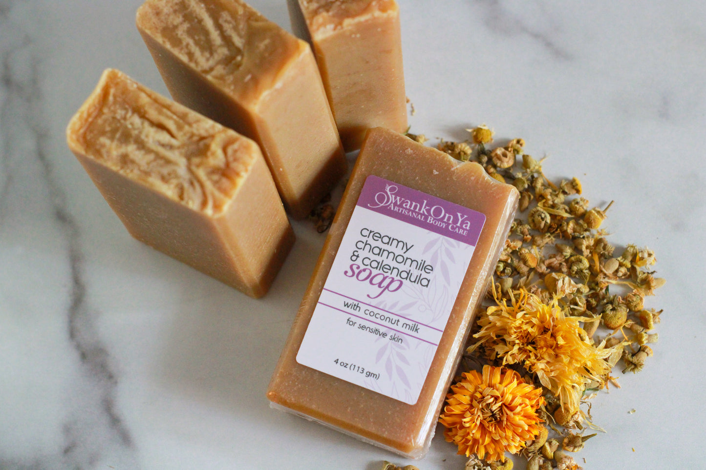 Chamomile and Calendula Handmade Soap