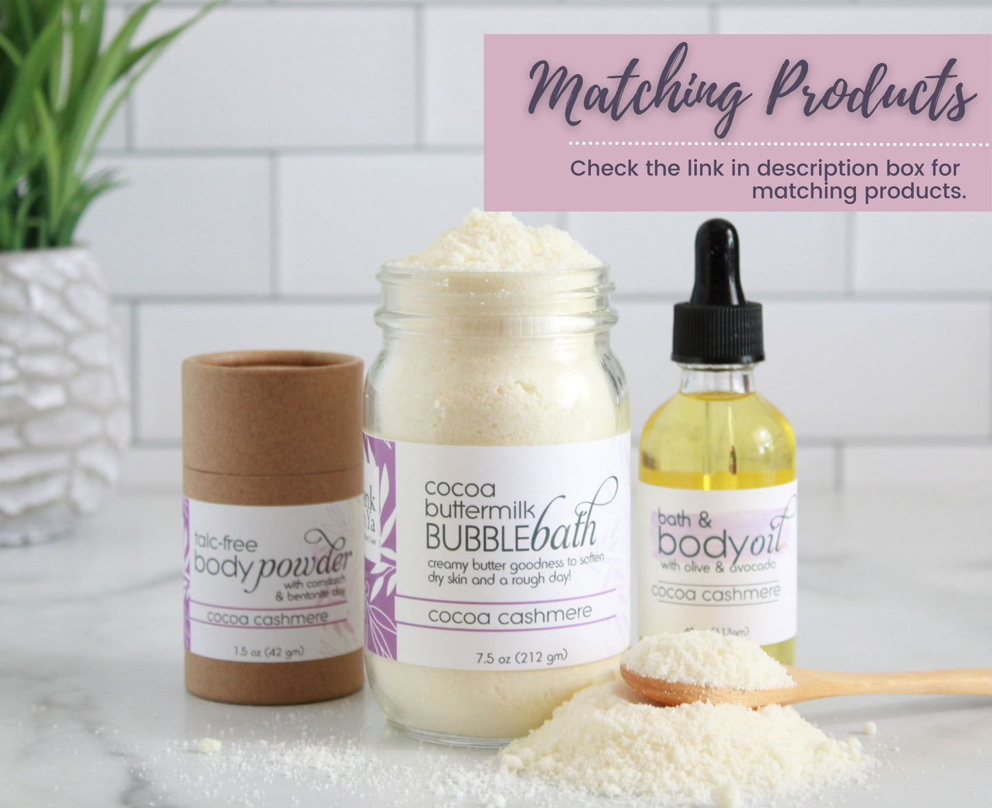 Cocoa Butter Milk Bubble Bath Powder