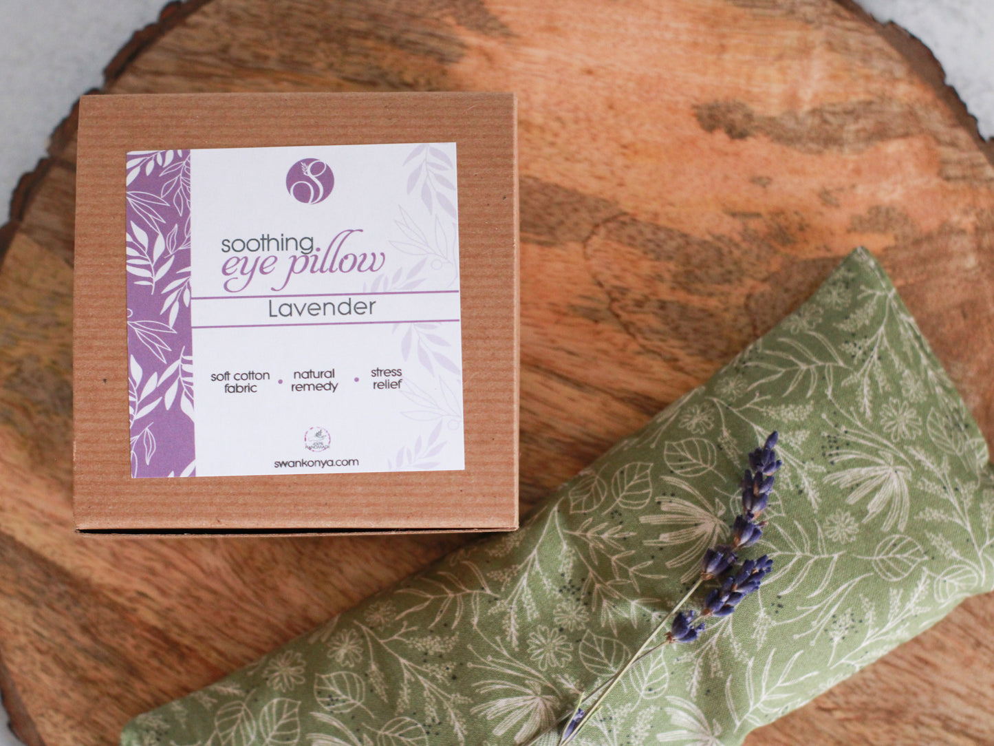 Lavender Weighted Eye Pillow- Olive Leaves