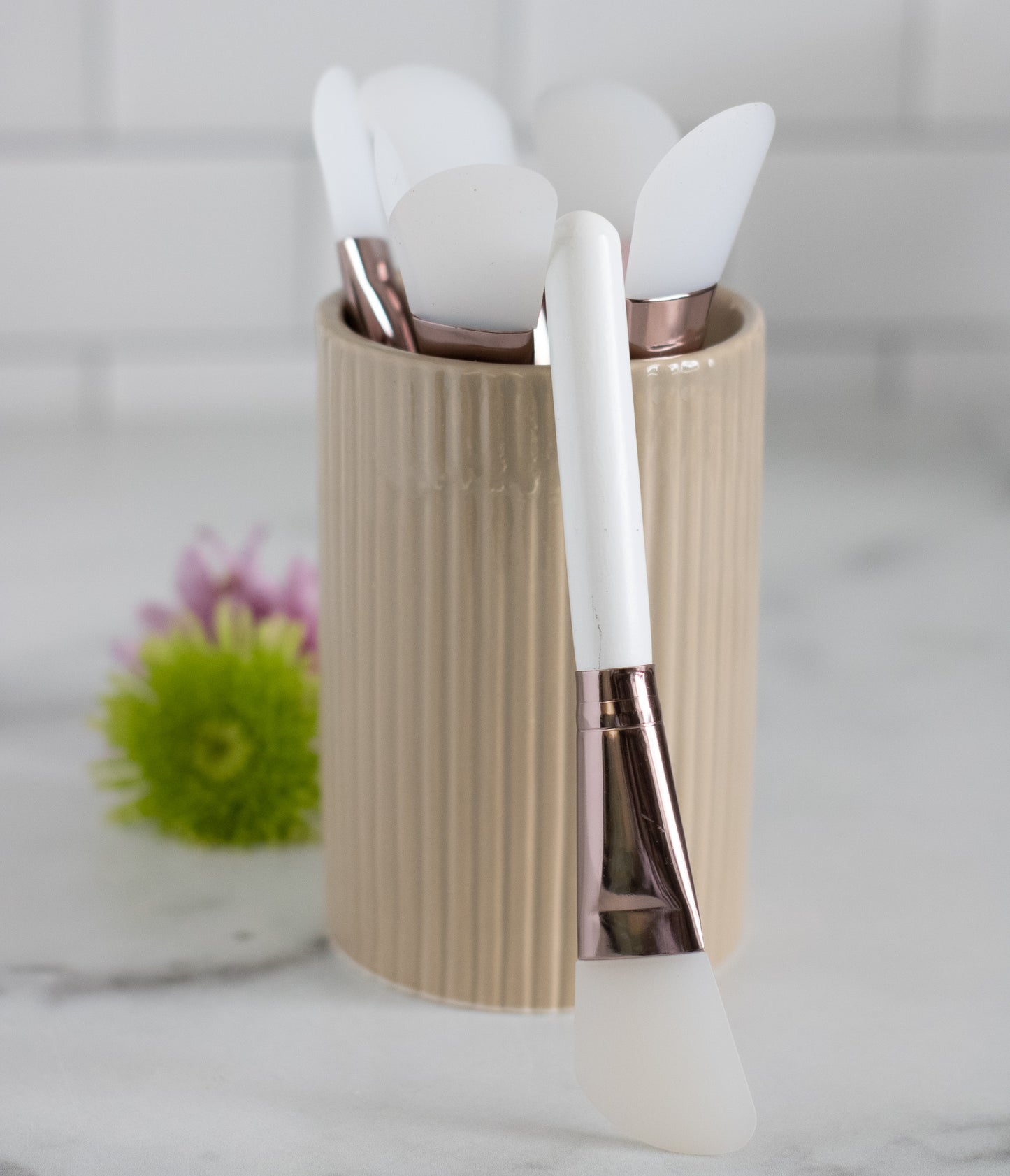 Silicone Applicator Spatula with Wooden Handle